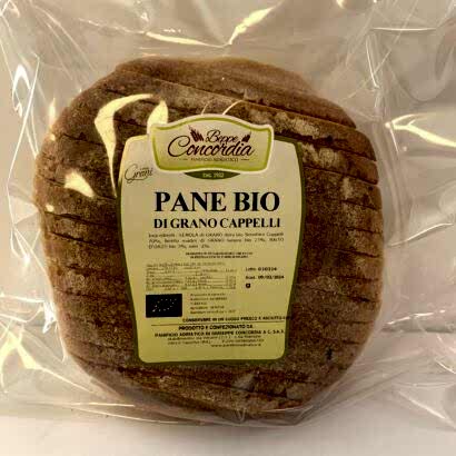 pane bio grano cappelli affettato