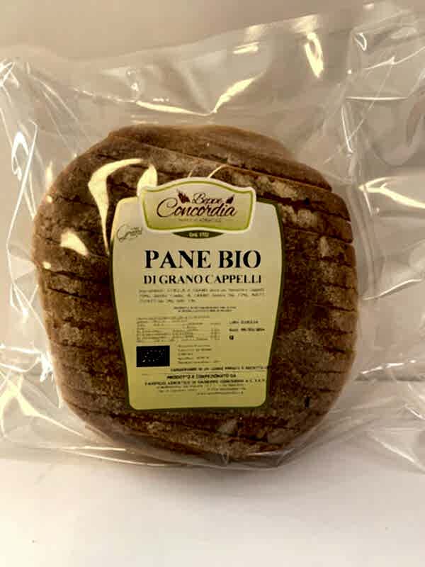 pane bio grano cappelli affettato