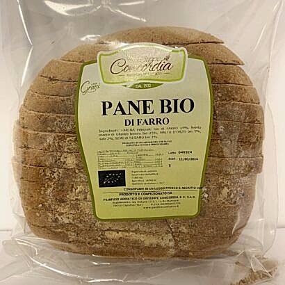 pane bio farro affettato