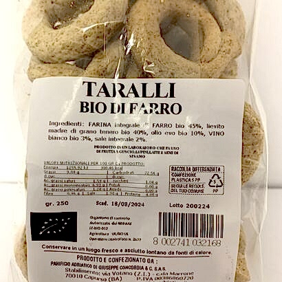 taralli bio al farro