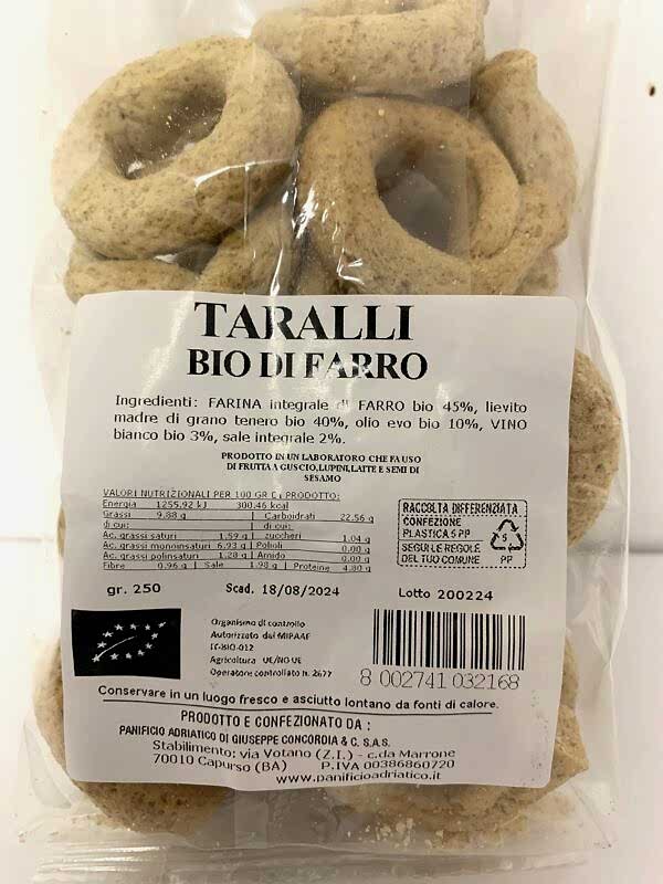 taralli bio al farro