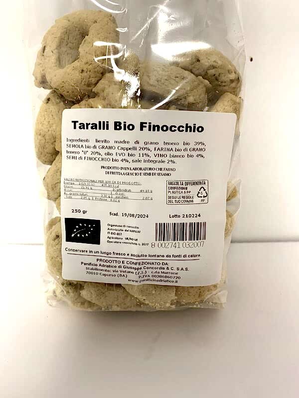 taralli bio al finocchio